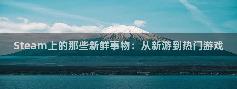深圳bg大游电商：Steam上的那些新鲜事物：从新游到热门游戏