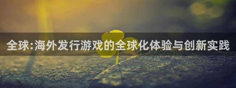 bg大游官网登录注册：全球:海外发行游戏的全球化体验与创新实践